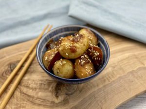 Read more about the article Vegan Gamja Jorim (Korean Braised Potatoes)