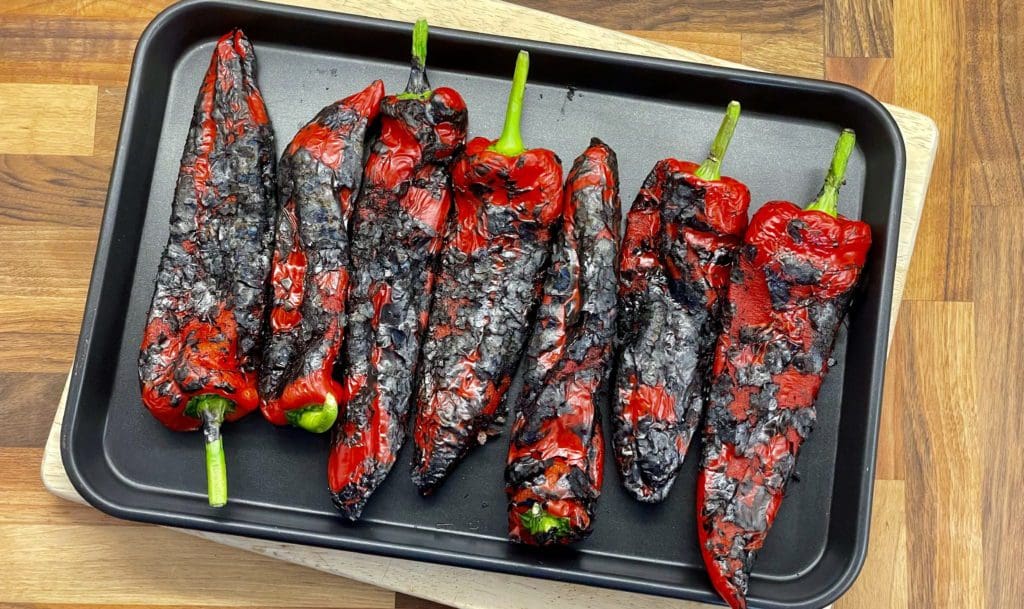 Charred Sweet Peppers