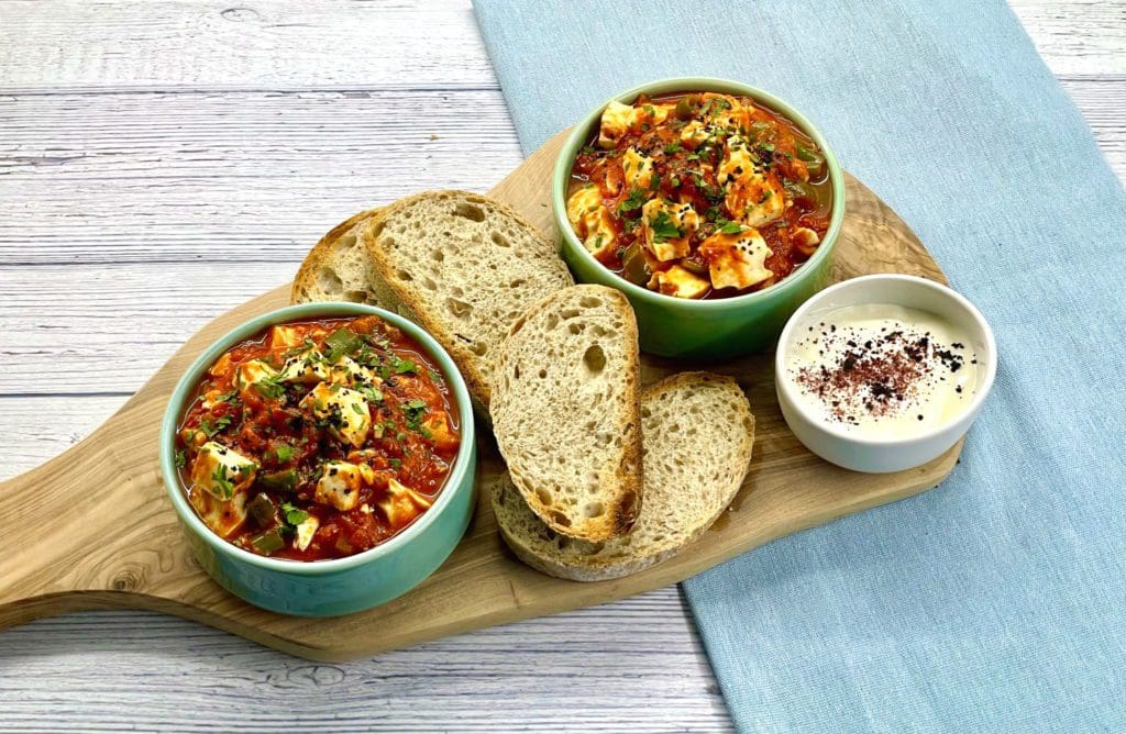 Vegan Menemen Recipe - Turkish Tofu Scramble, a traditional Turkish Breakfast.