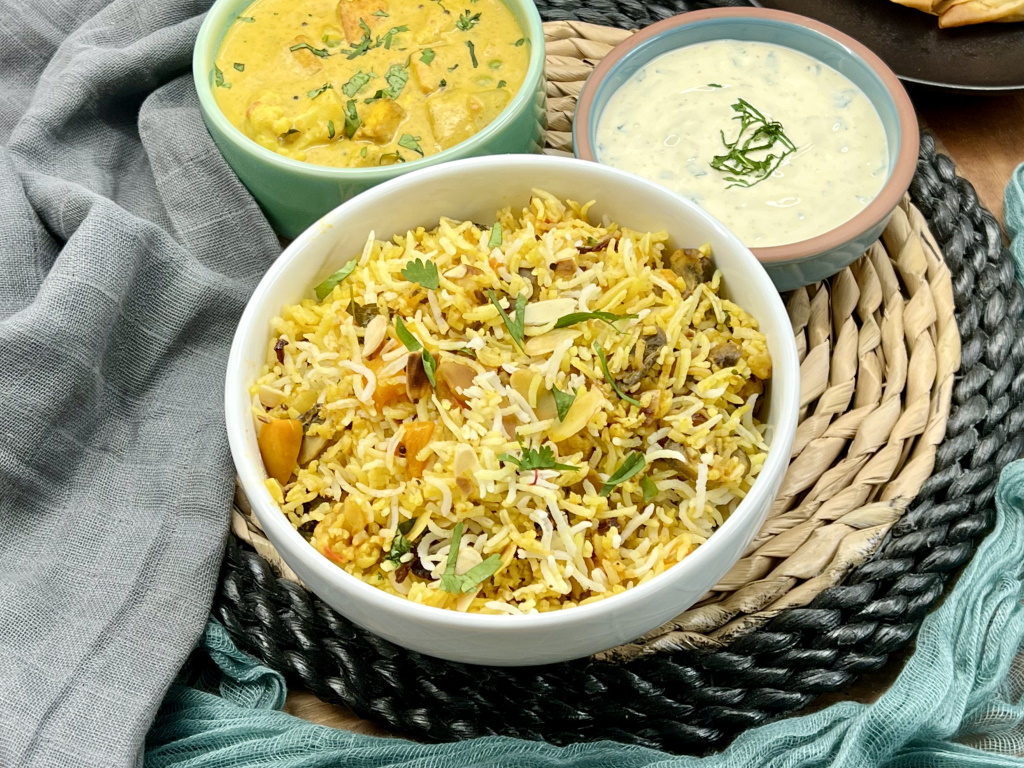 Vegan Hyderabadi Biryani