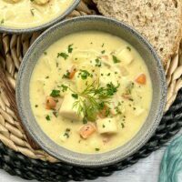 Vegan Fiskesuppe - Creamy Norwegian Fish-Free Soup