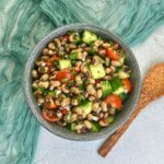 Black-Eyed Bean Salad (Salatu Niebe), a quick and easy-to-make bean salad from Senegal.