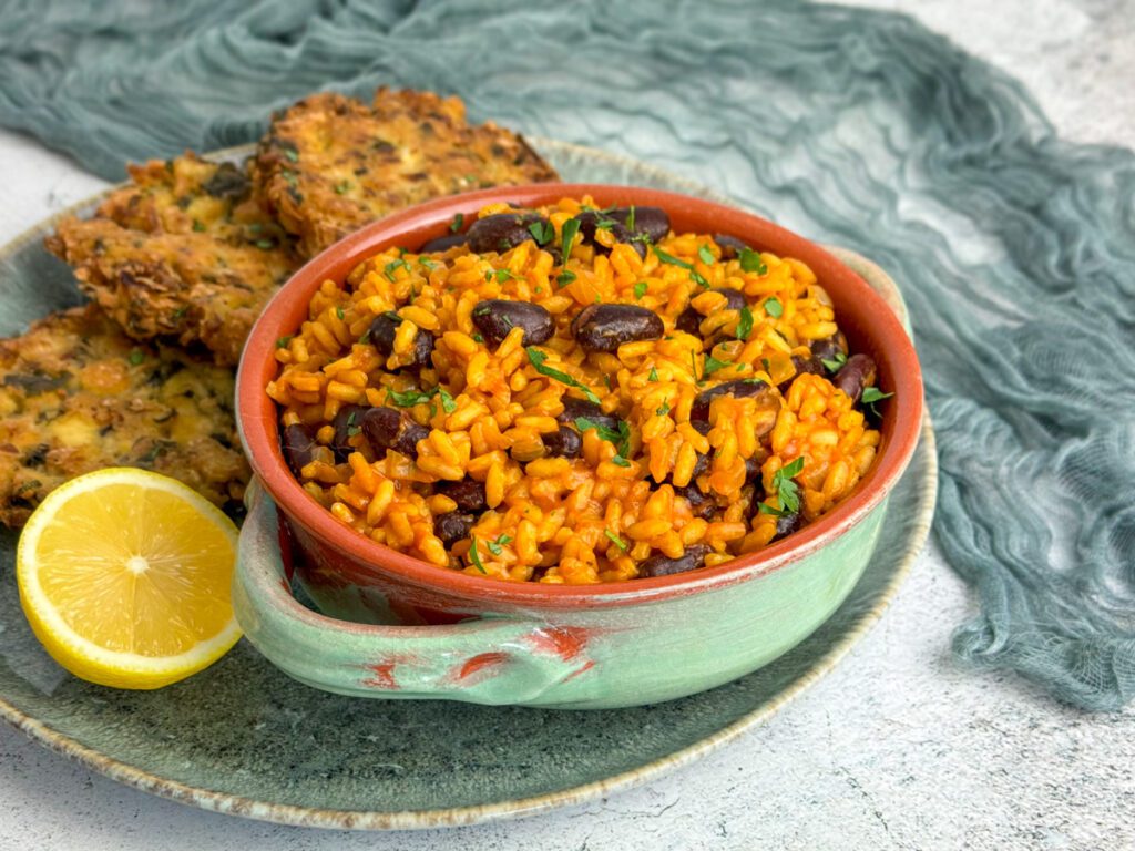 Portuguese Jagacida with vegan Pataniscas.