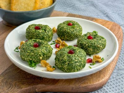 Spinach Pkhali - Georgian Spinach and Walnut Spread