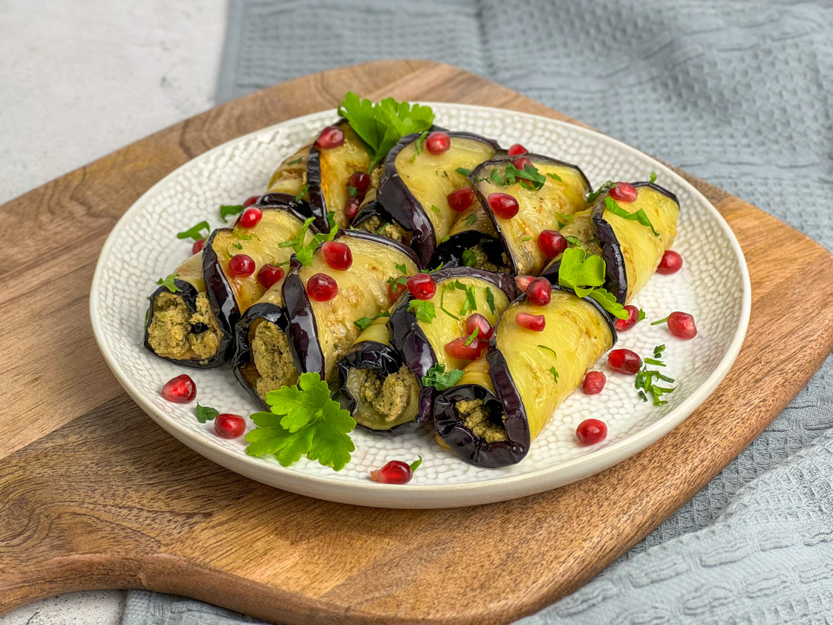 Read more about the article Badrijani Nigvzit – Georgian Aubergine (Eggplant) Rolls